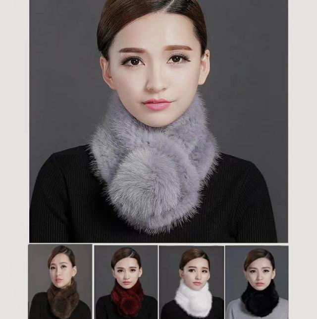 リアルファーネックウォーマー ミンク ファー ネックウォーマー スヌード